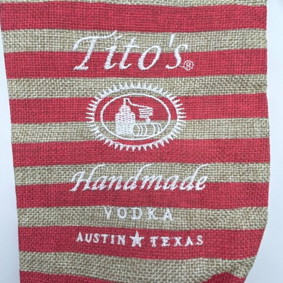 Tito's Handmade Vodka Burlap Bags - Set of Two - Picture 3 of 9